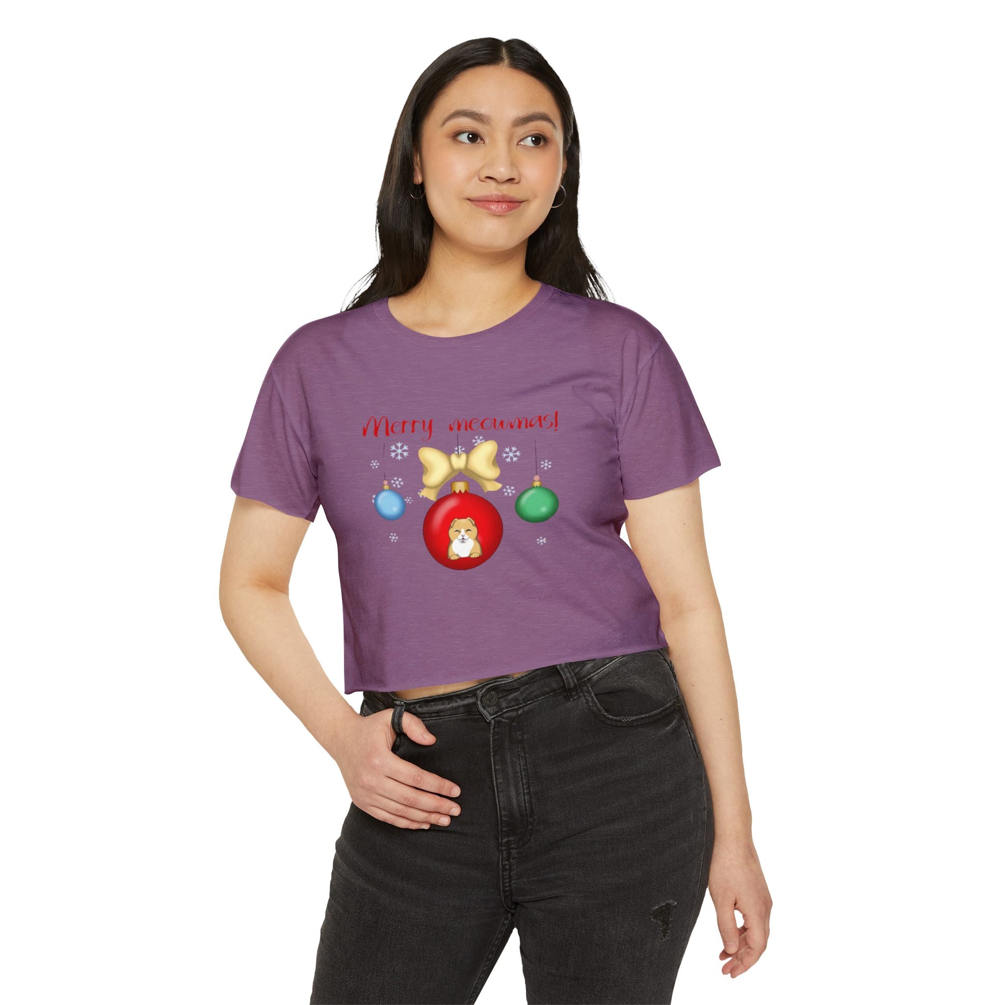 Merry Meowmas | Women's Festival Crop Top